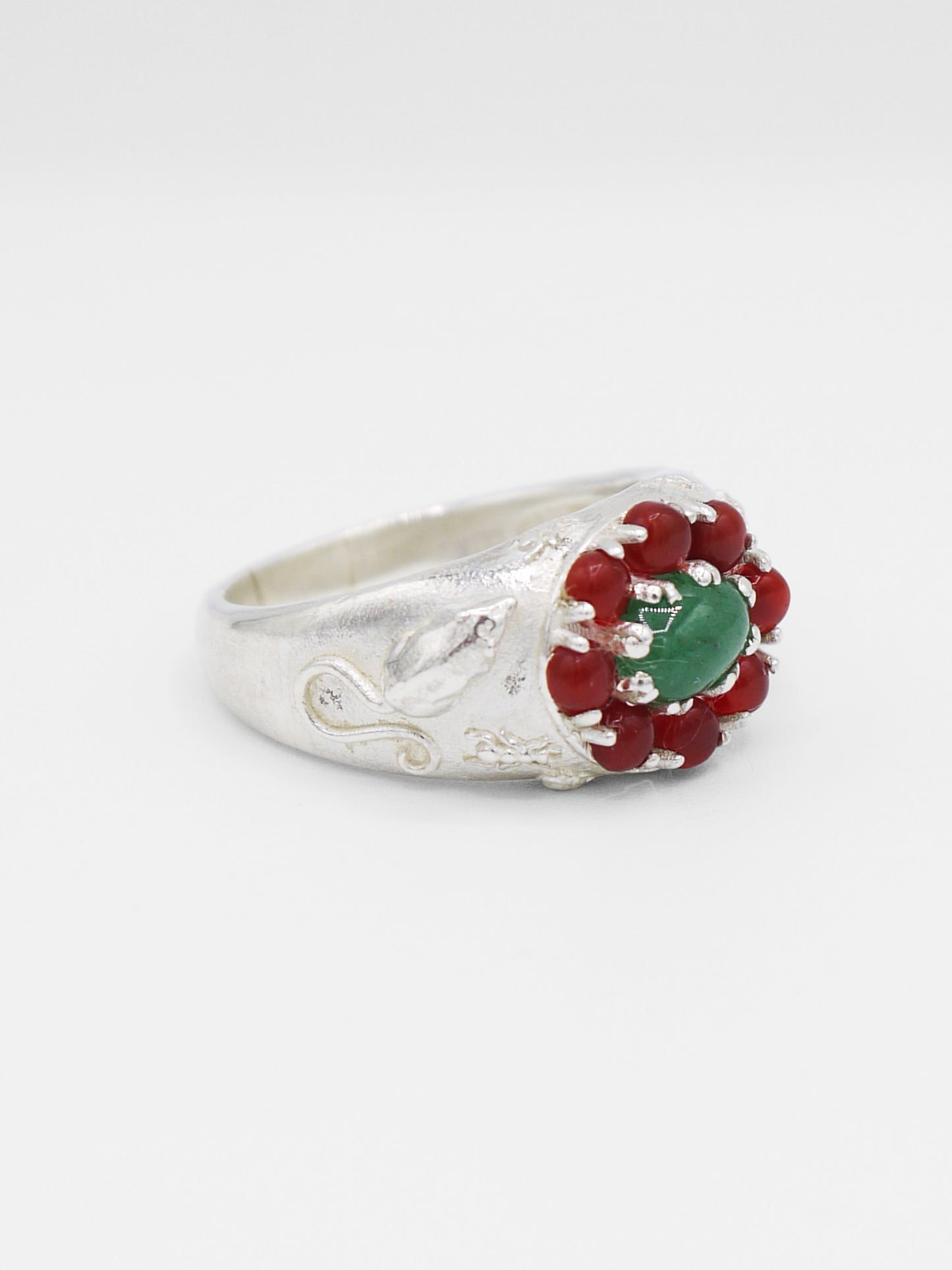 Pest Ring Aventurine + Carnelian