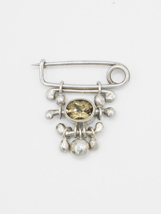 Smokey Quartz Pin