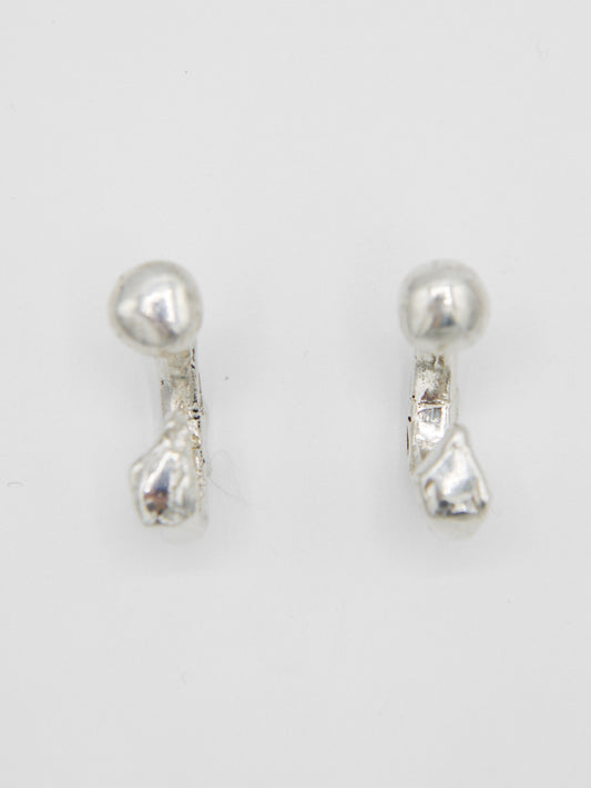 Curdled Screw Earrings