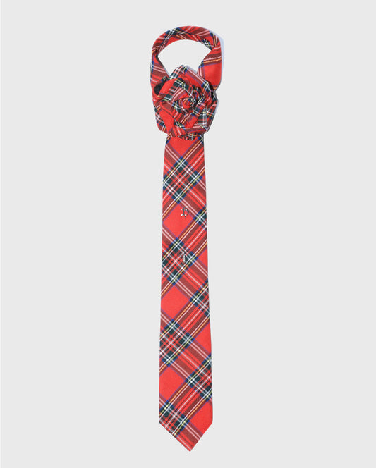 Tartan Rose Tie