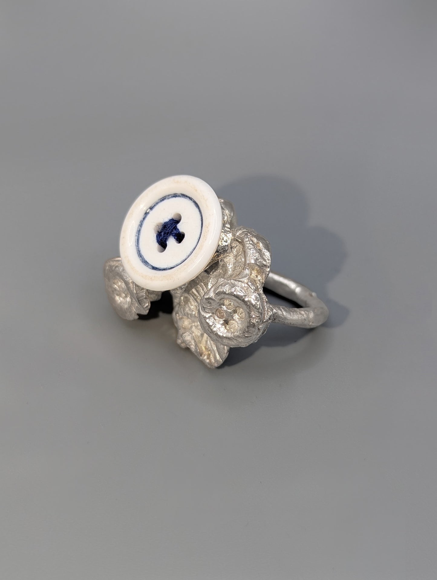 Mauricio Ring in Blue and White