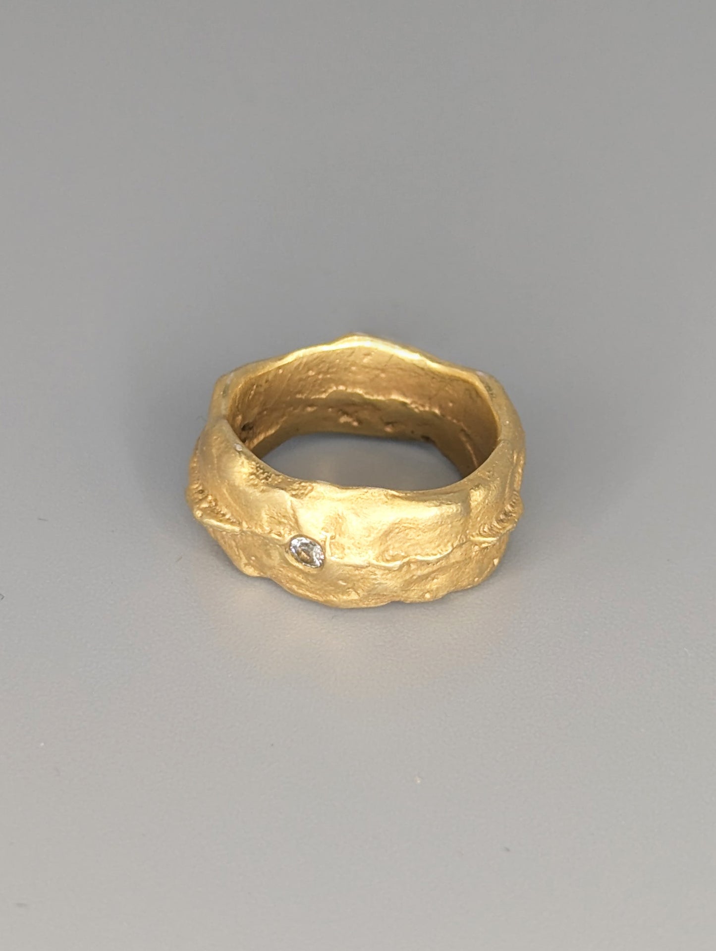 Gold Band Signet Ring