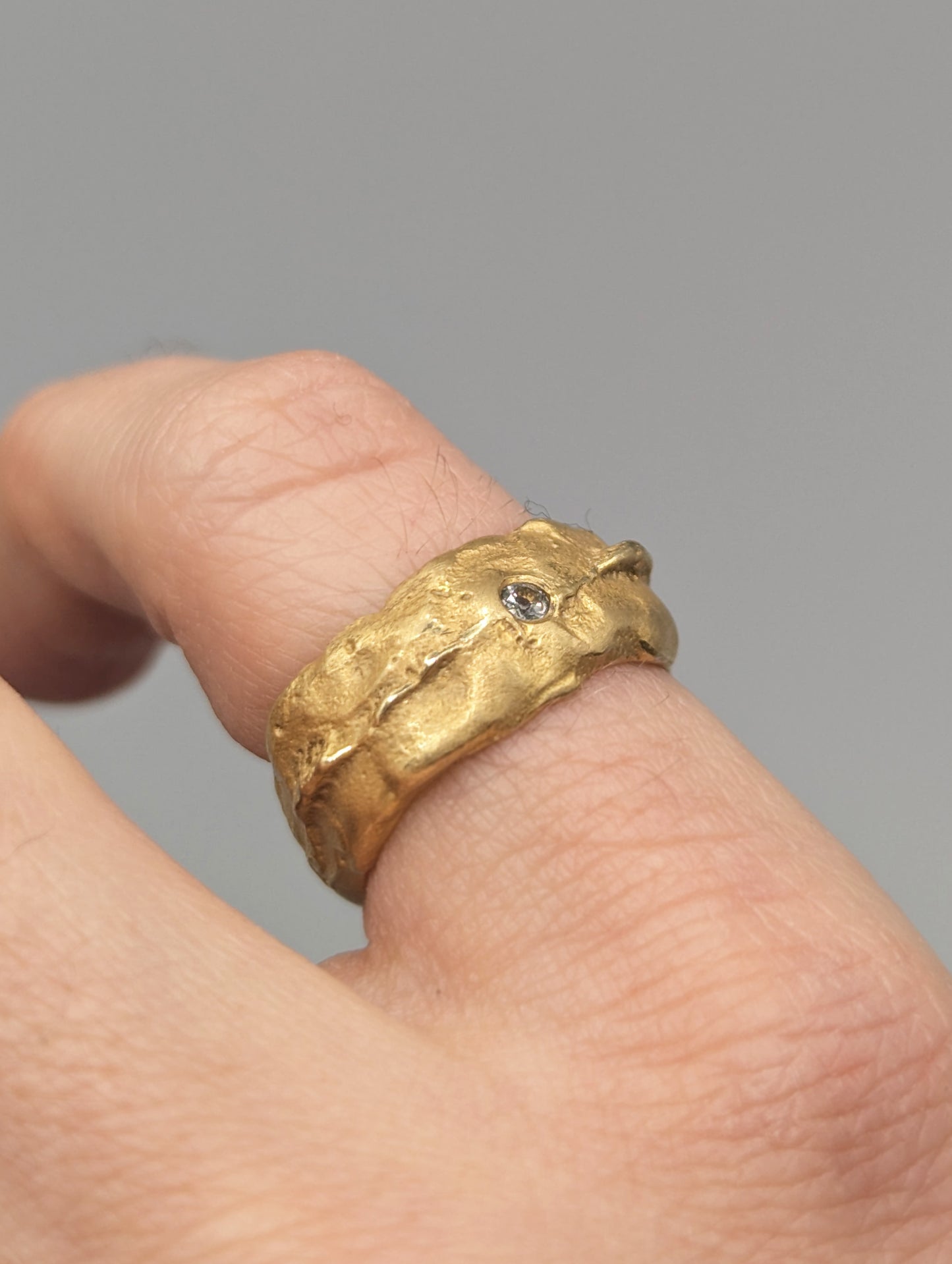 Gold Band Signet Ring