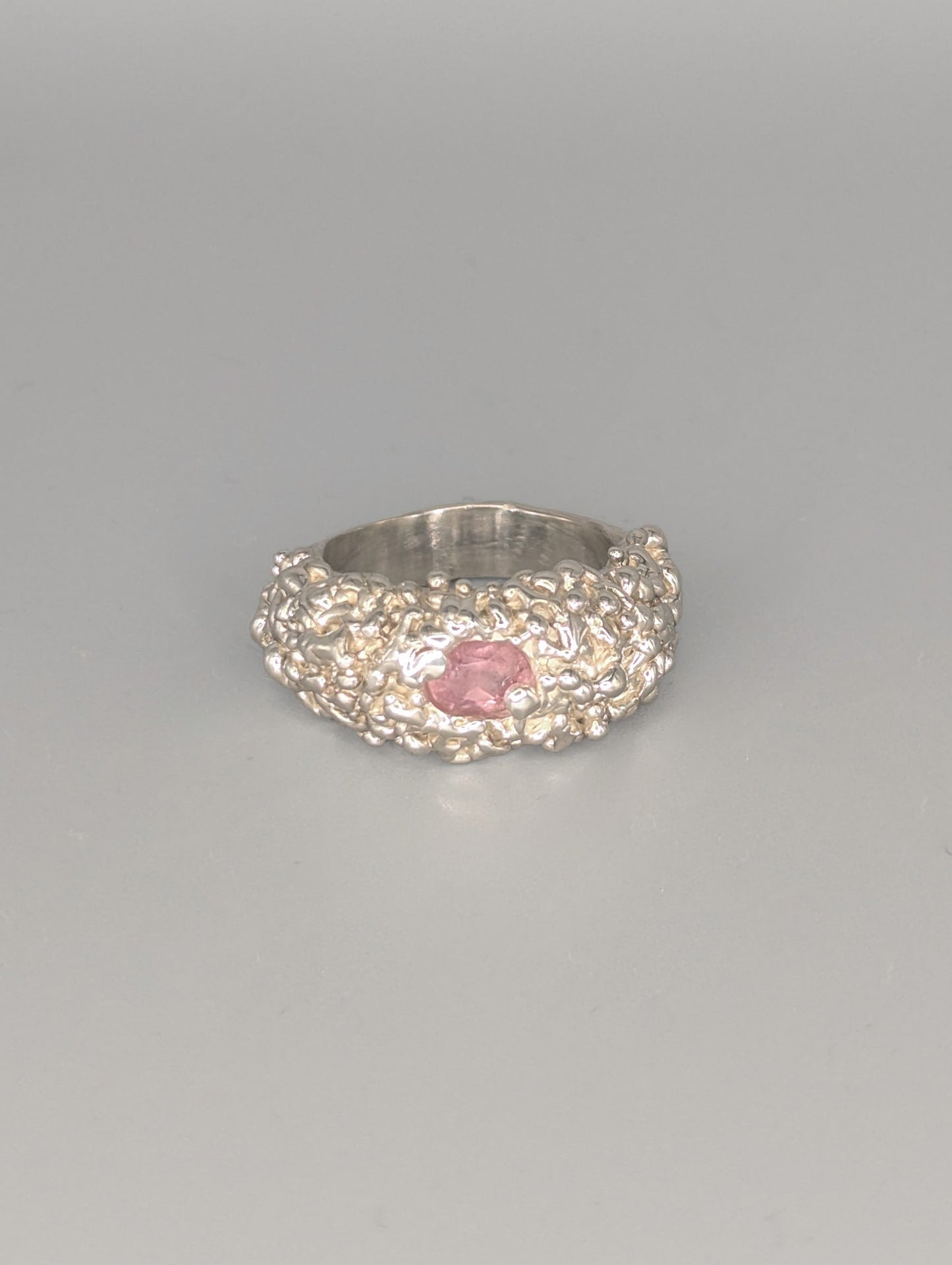 Bubble Pink Sapphire Ring