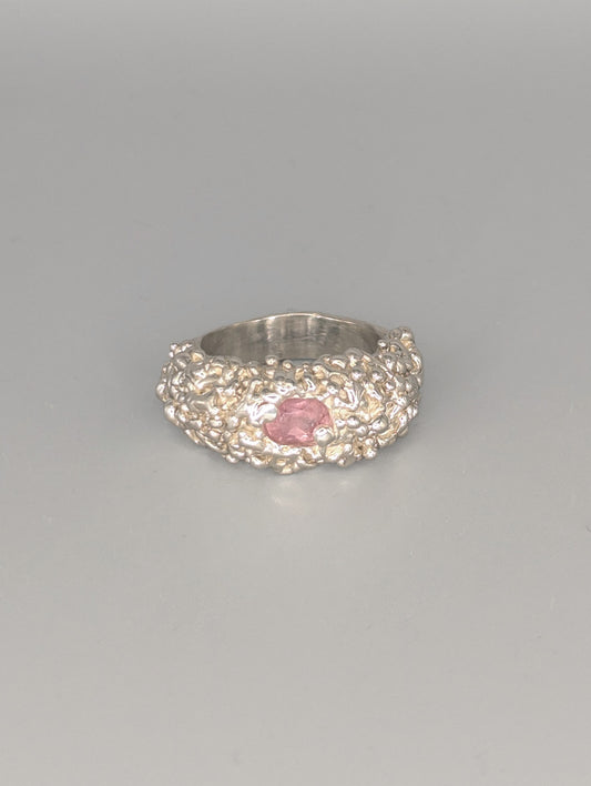 Bubble Pink Sapphire Ring