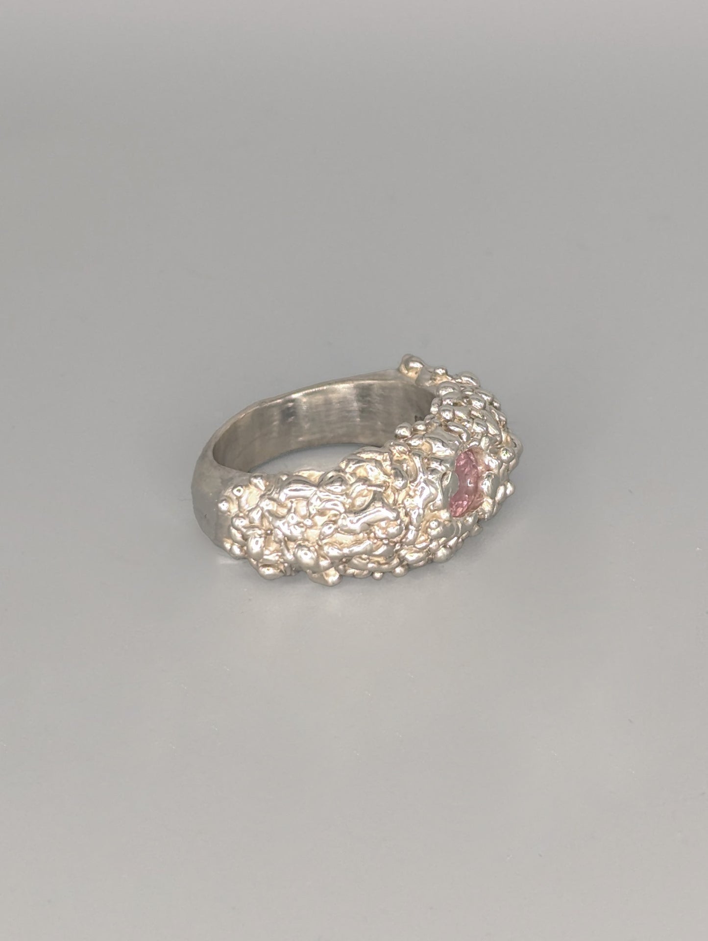 Bubble Pink Sapphire Ring