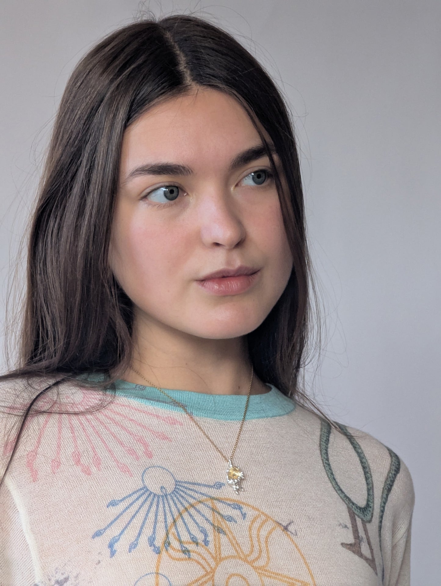 Dragged Necklace Citrine