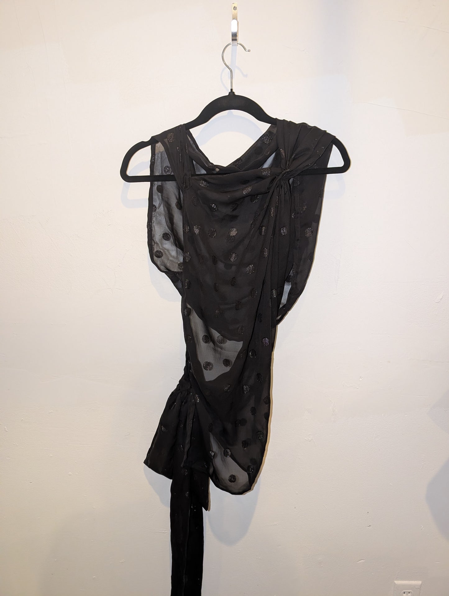Eva Top- Black Spotty