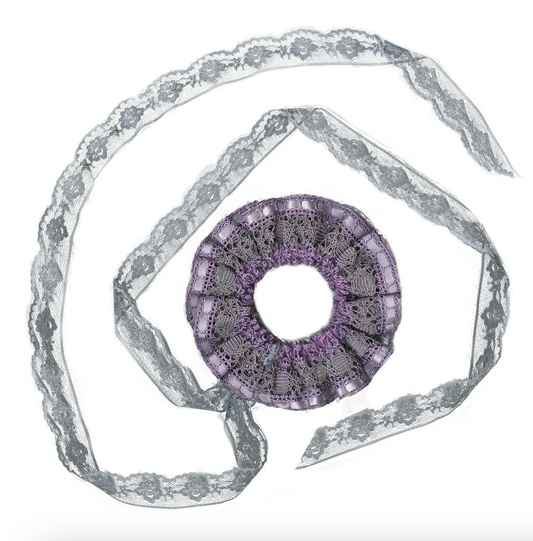 Lilac Lace Scrunchie
