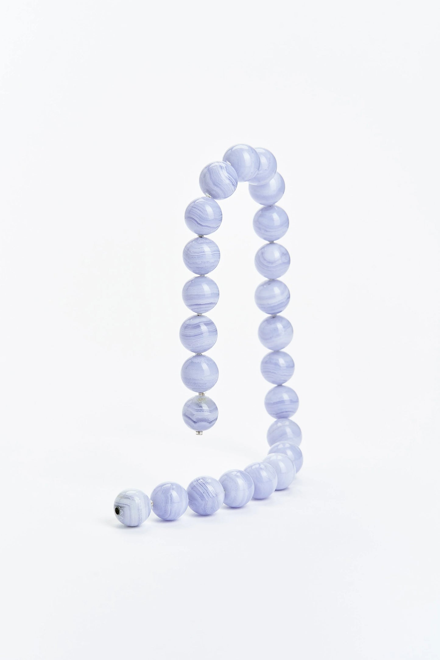 Spheres Necklace - Chalcedony