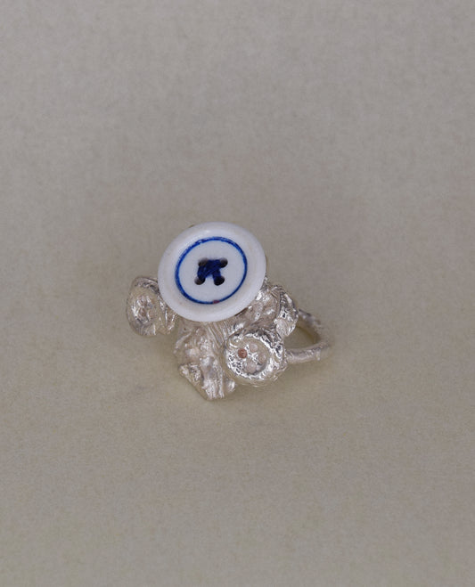 Mauricio Ring in Blue and White