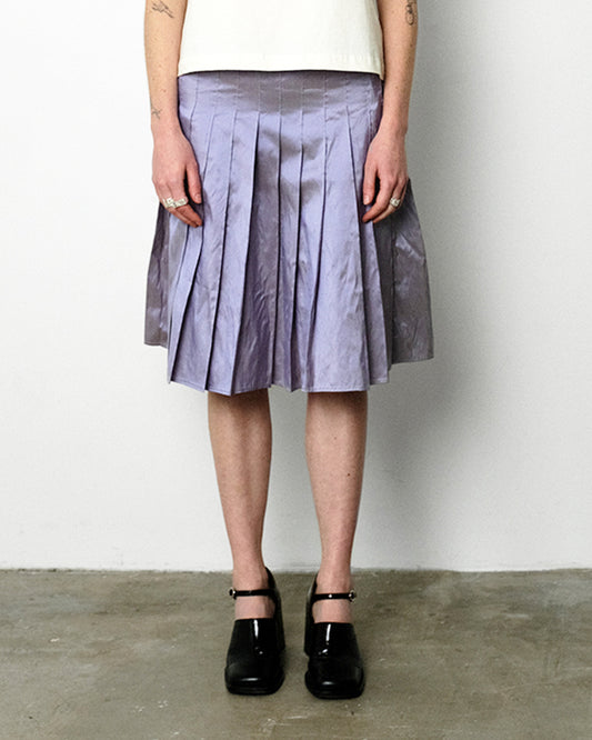 Pleat Skirt Blue