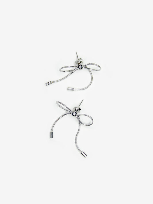 Bow Earring Silver