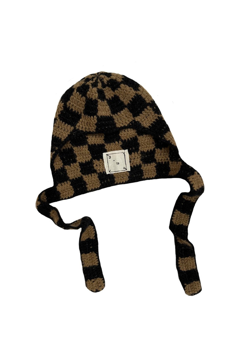 Crochet Hood (brown/black)