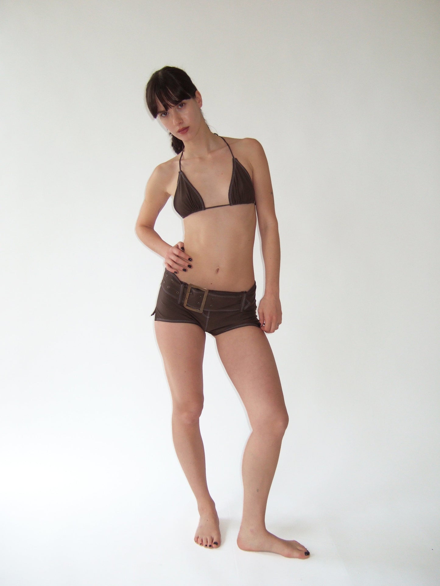 Bandera Triangle Top in Brown