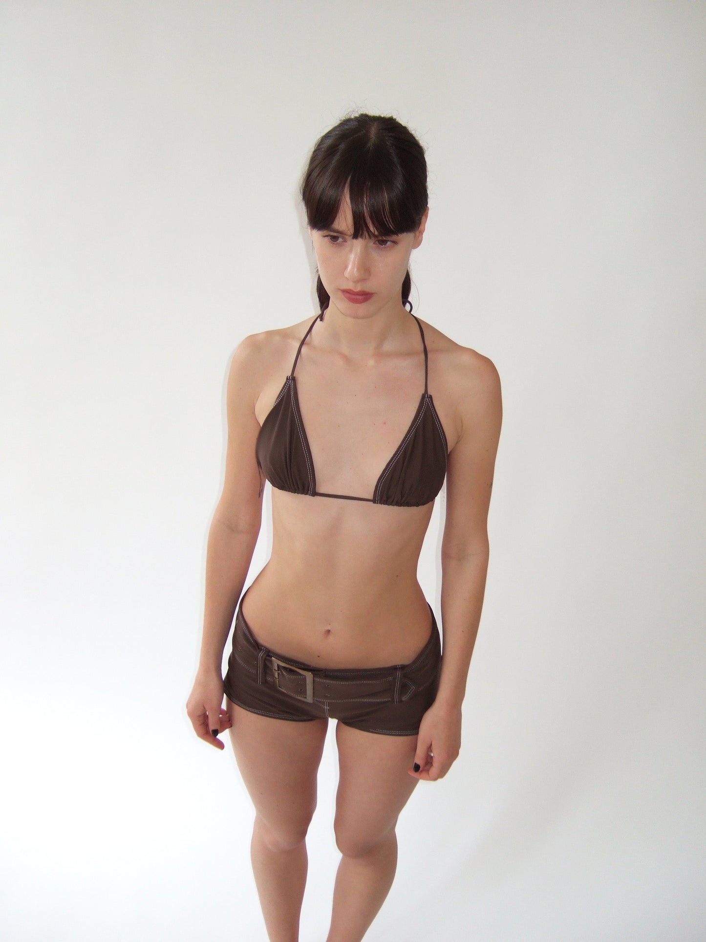 Bandera Triangle Top in Brown