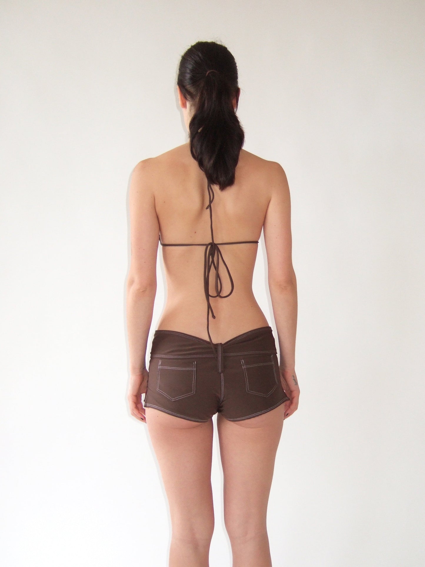 Bandera Triangle Top in Brown