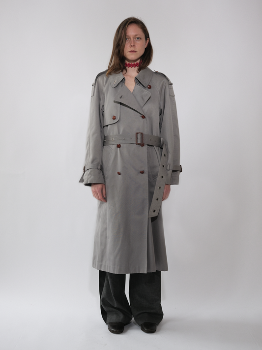 Grey belted Trench