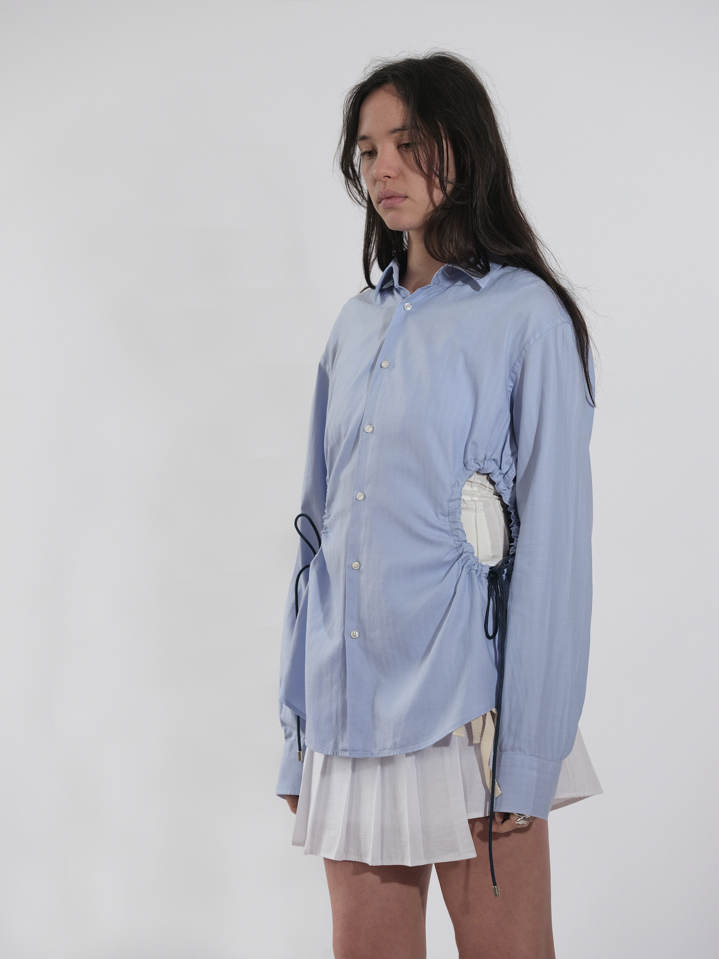 Sky Blue Cinch Shirt