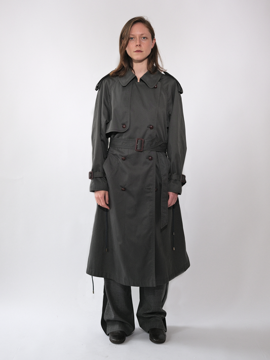 Grey Cinch Trench