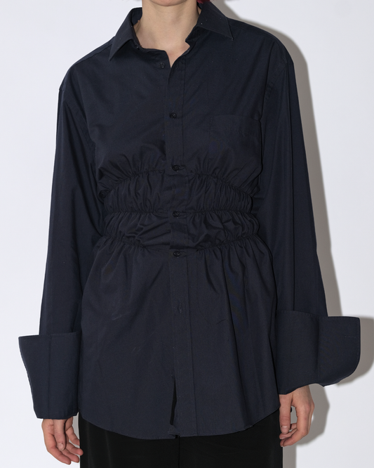 Navy Elastic Shirt