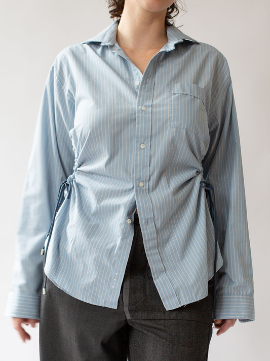 Blue Stripe Cinch Shirt