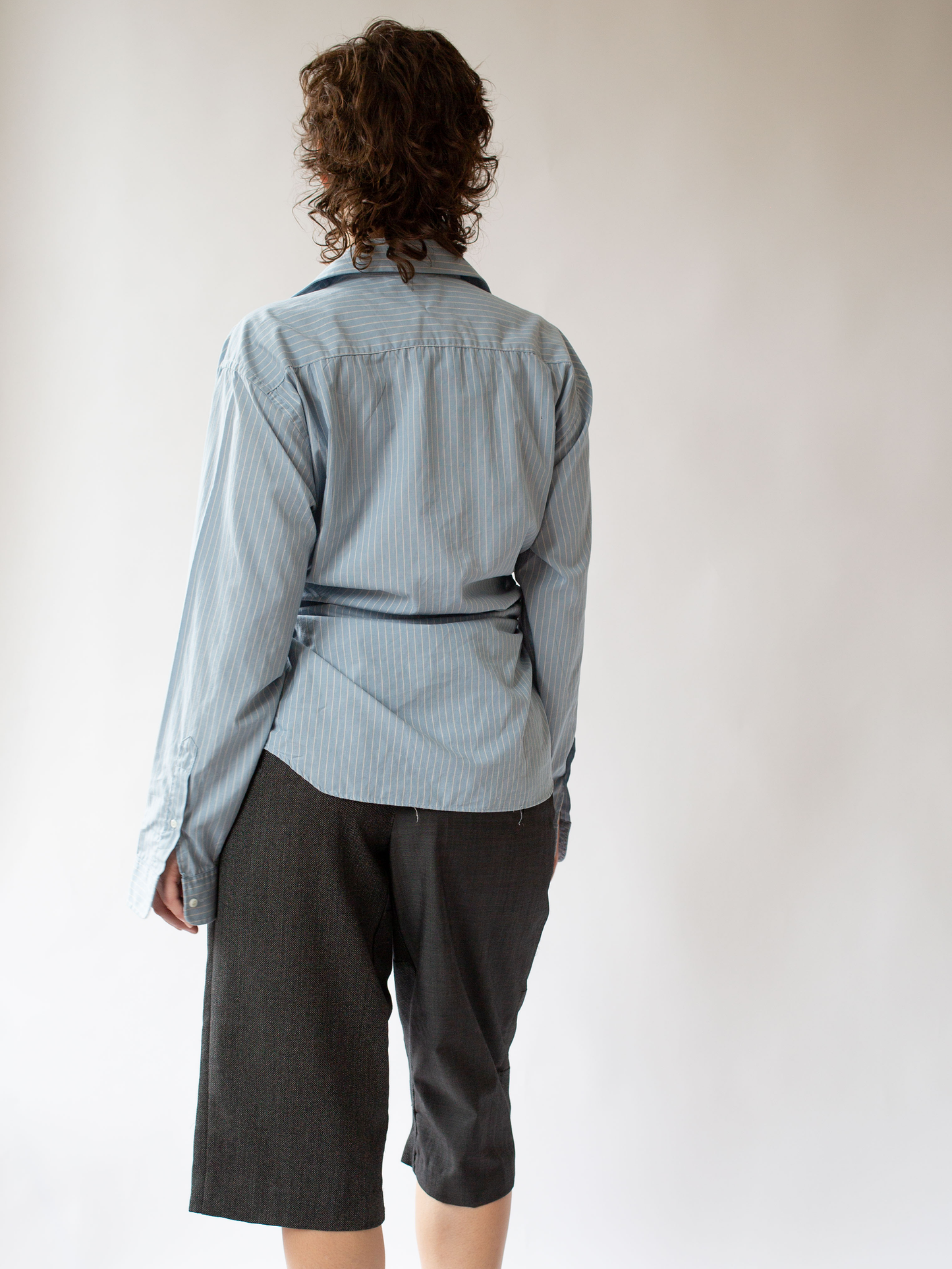 Blue Stripe Cinch Shirt