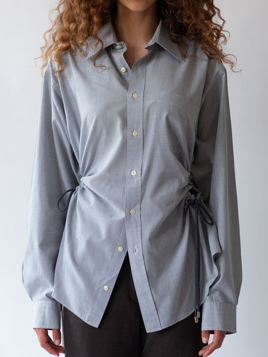 Square Cinch Skirt Grey/Blue