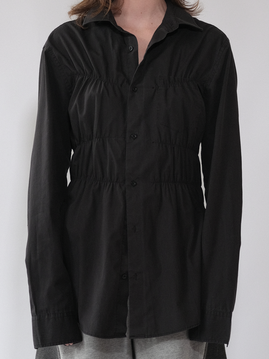 Black Elastic Shirt