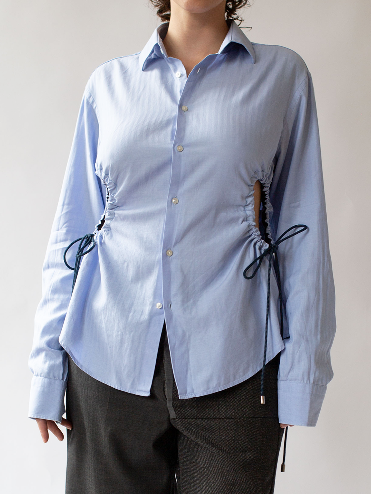 Blue Cinch Shirt