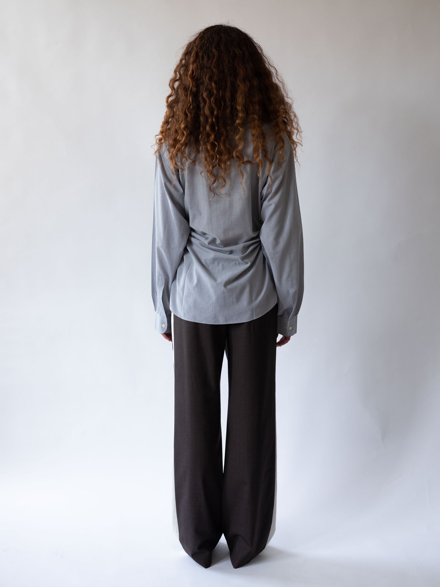 Square Cinch Skirt Grey/Blue