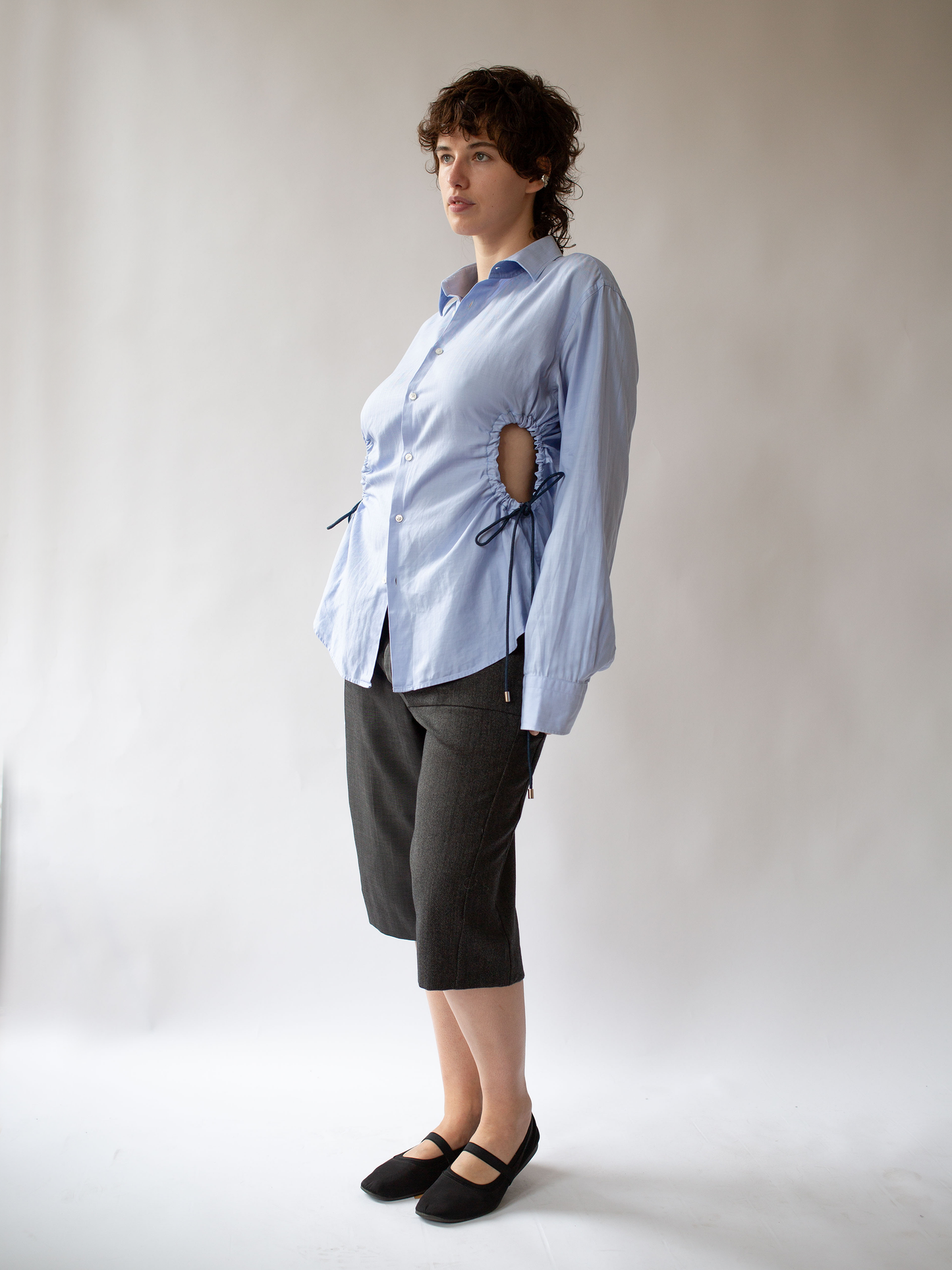 Blue Cinch Shirt