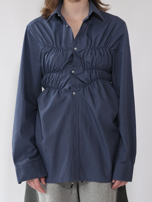 Blue Elastic Shirt