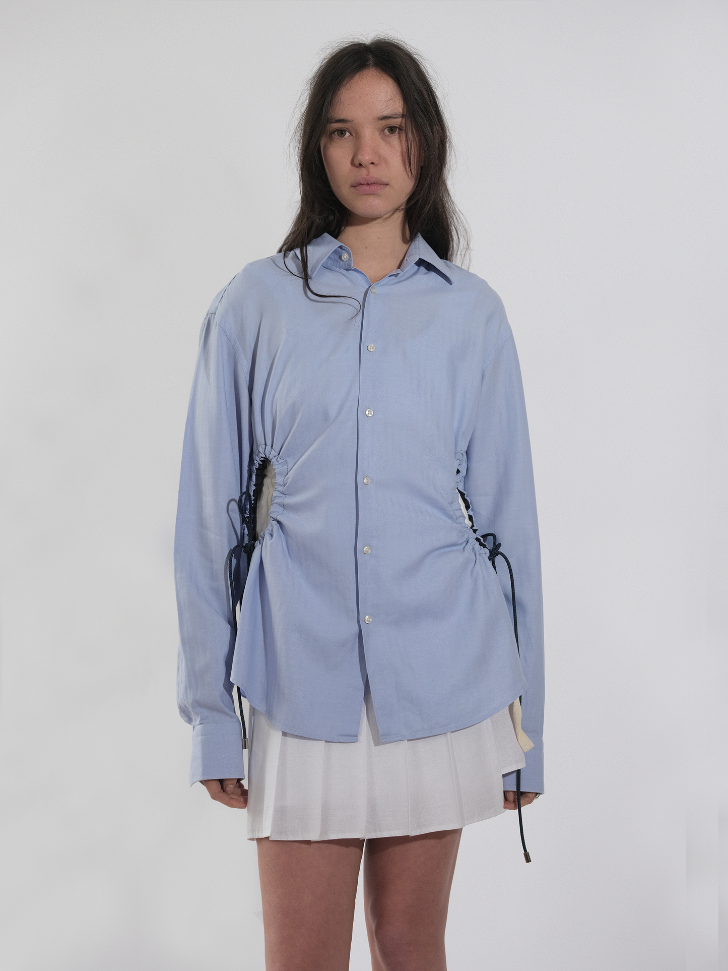Sky Blue Cinch Shirt