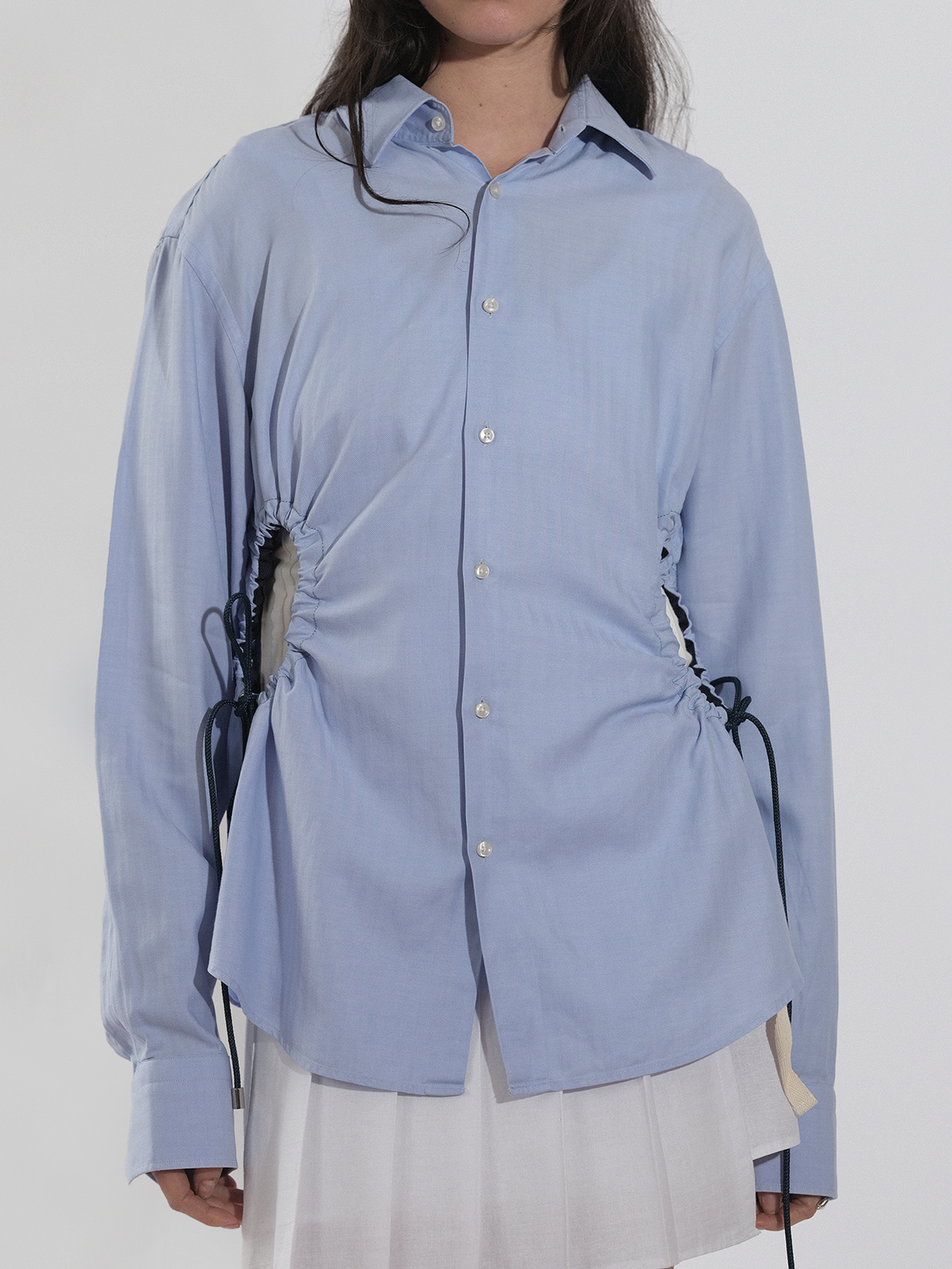Sky Blue Cinch Shirt