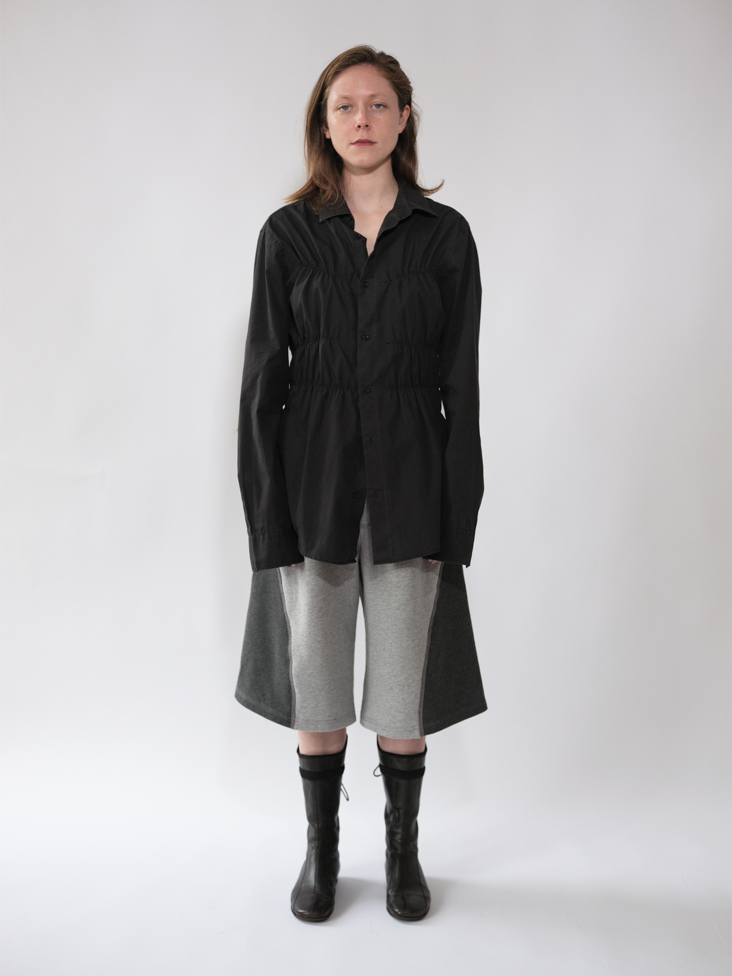 Black Elastic Shirt