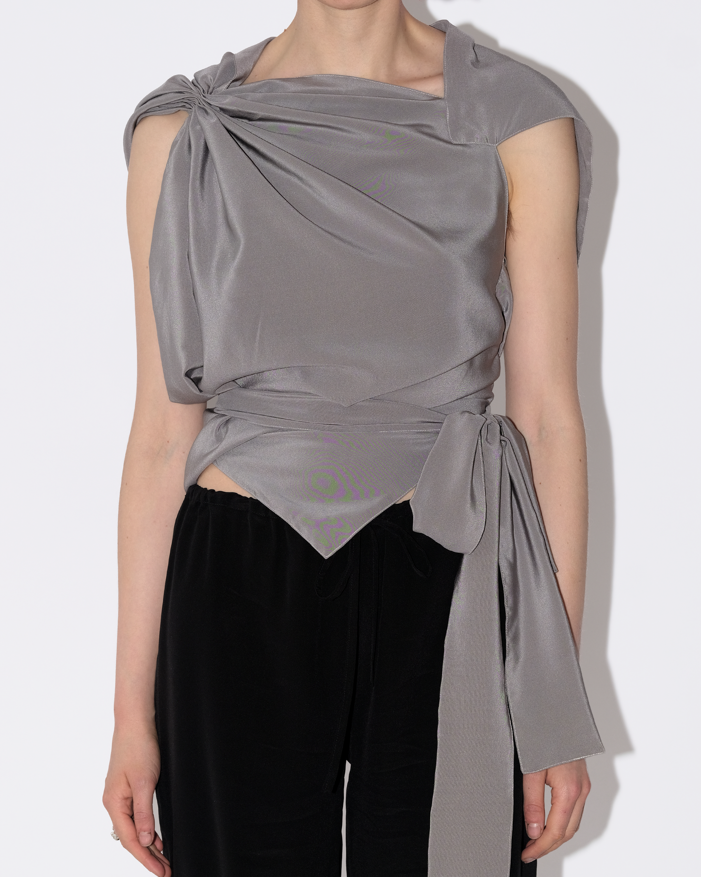 Eva Top in Soft Grey