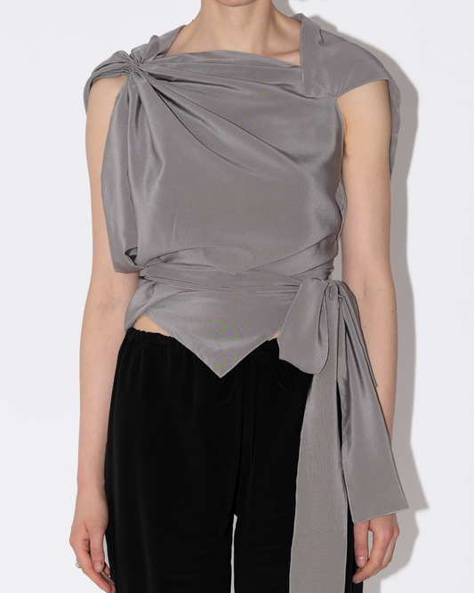 Eva Top in Soft Grey
