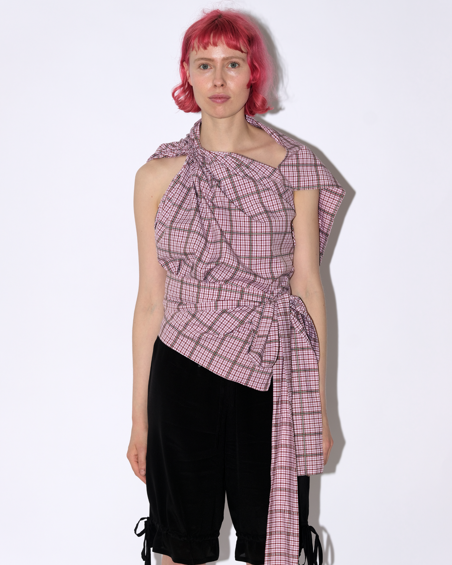 Eva Top- Pink Check