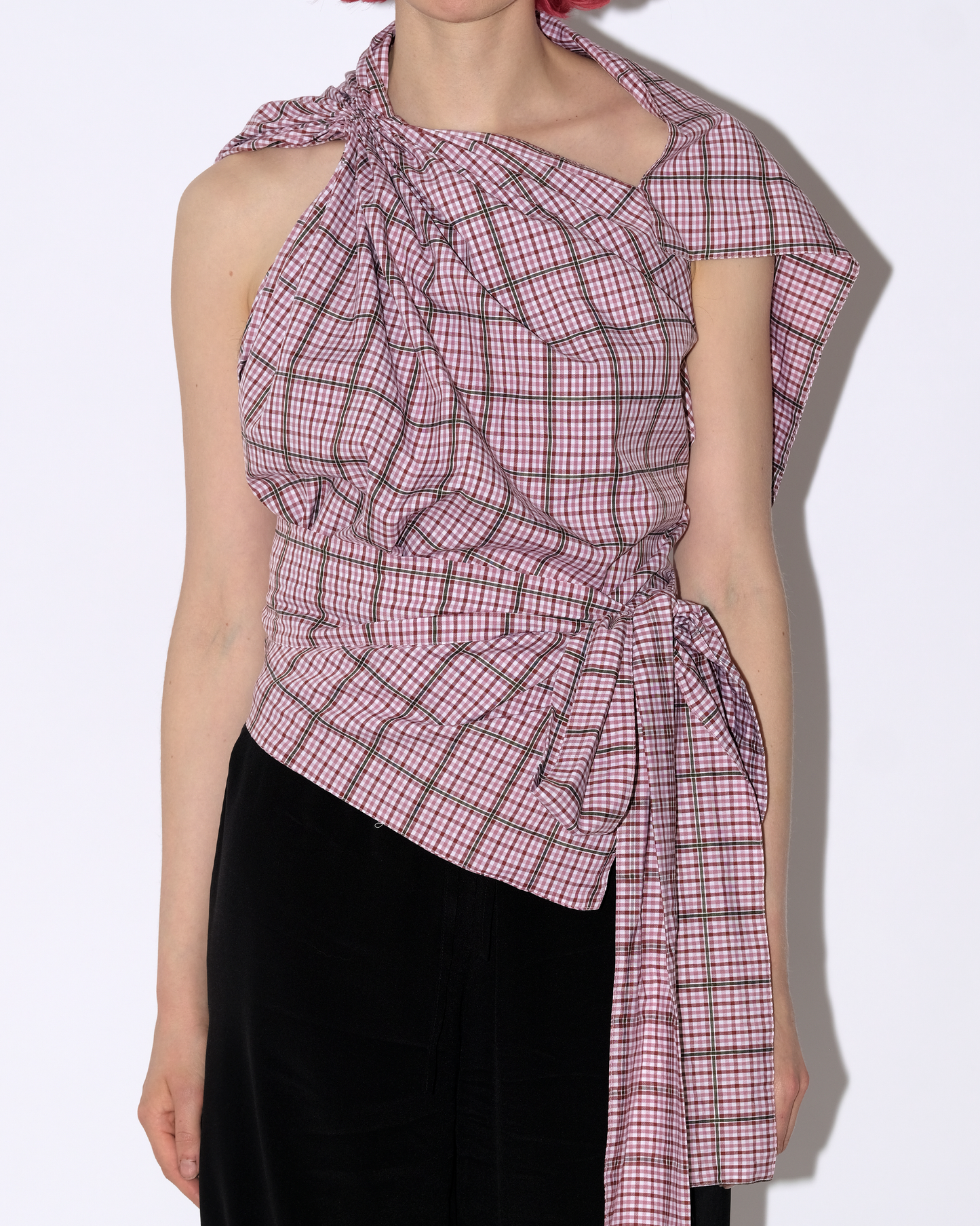 Eva Top- Pink Check