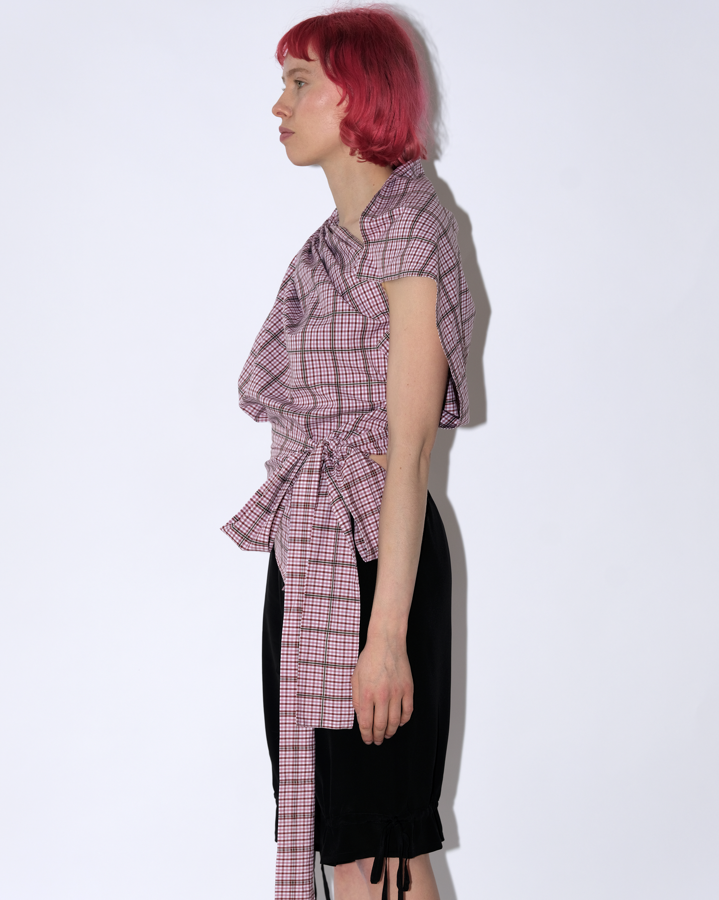 Eva Top- Pink Check