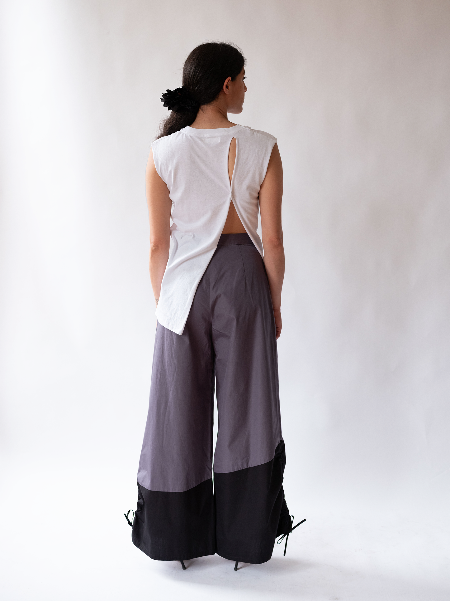 Asymmetrical White T-shirt