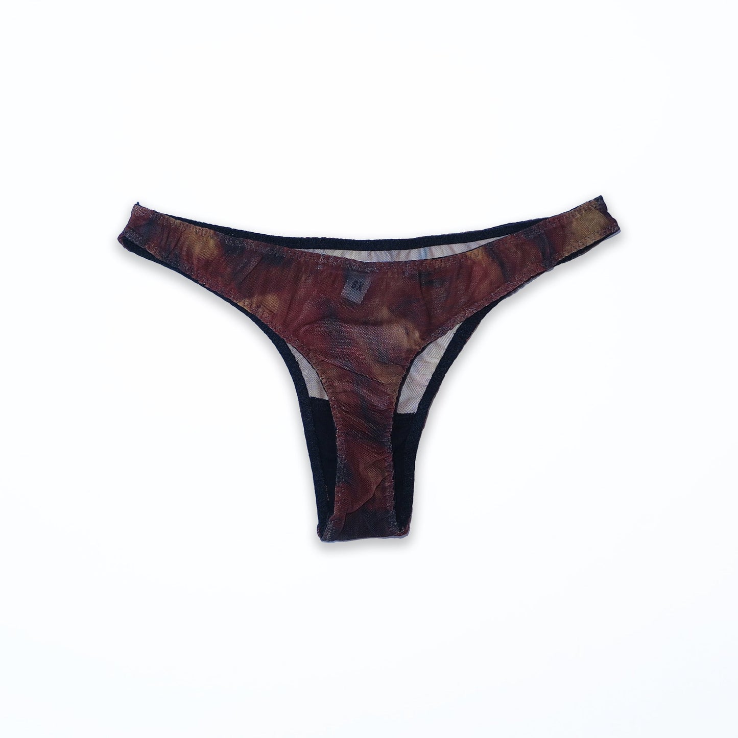 Faux  'Fur'  Mesh  Thong