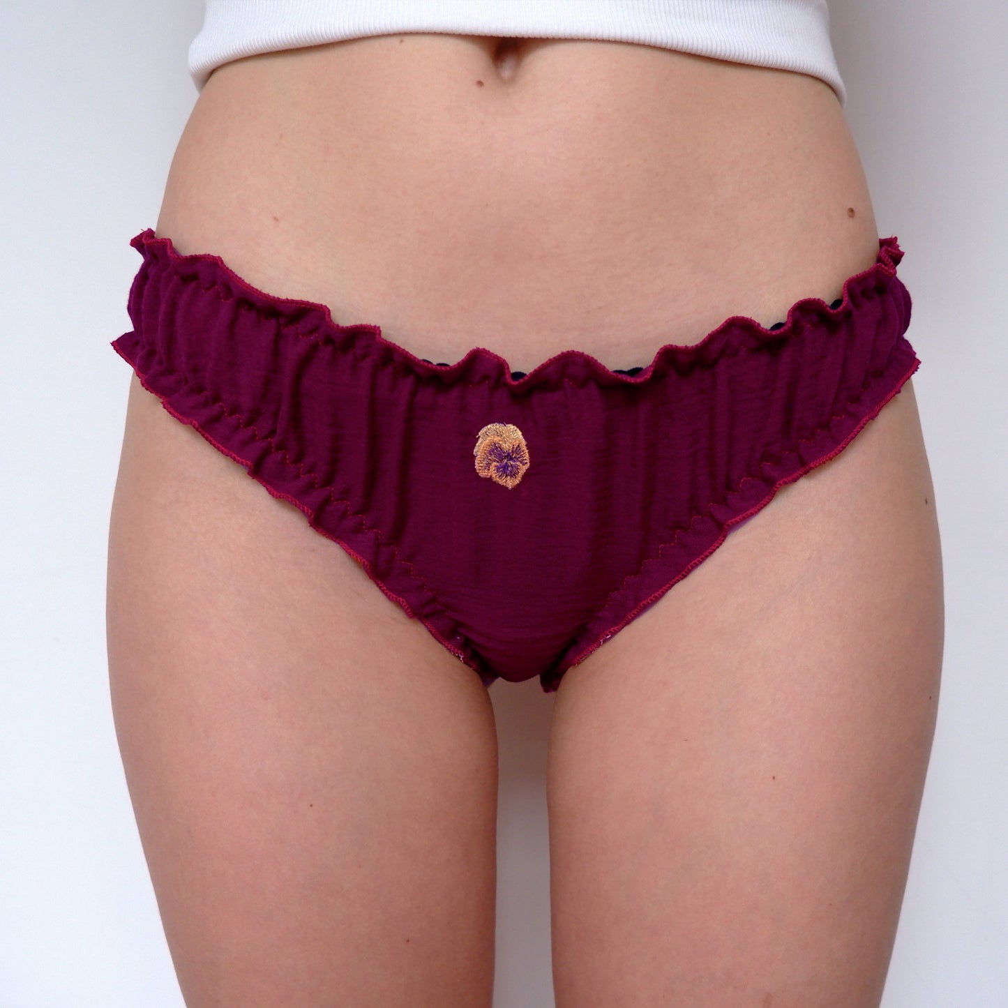 Purple Pansy Knickers