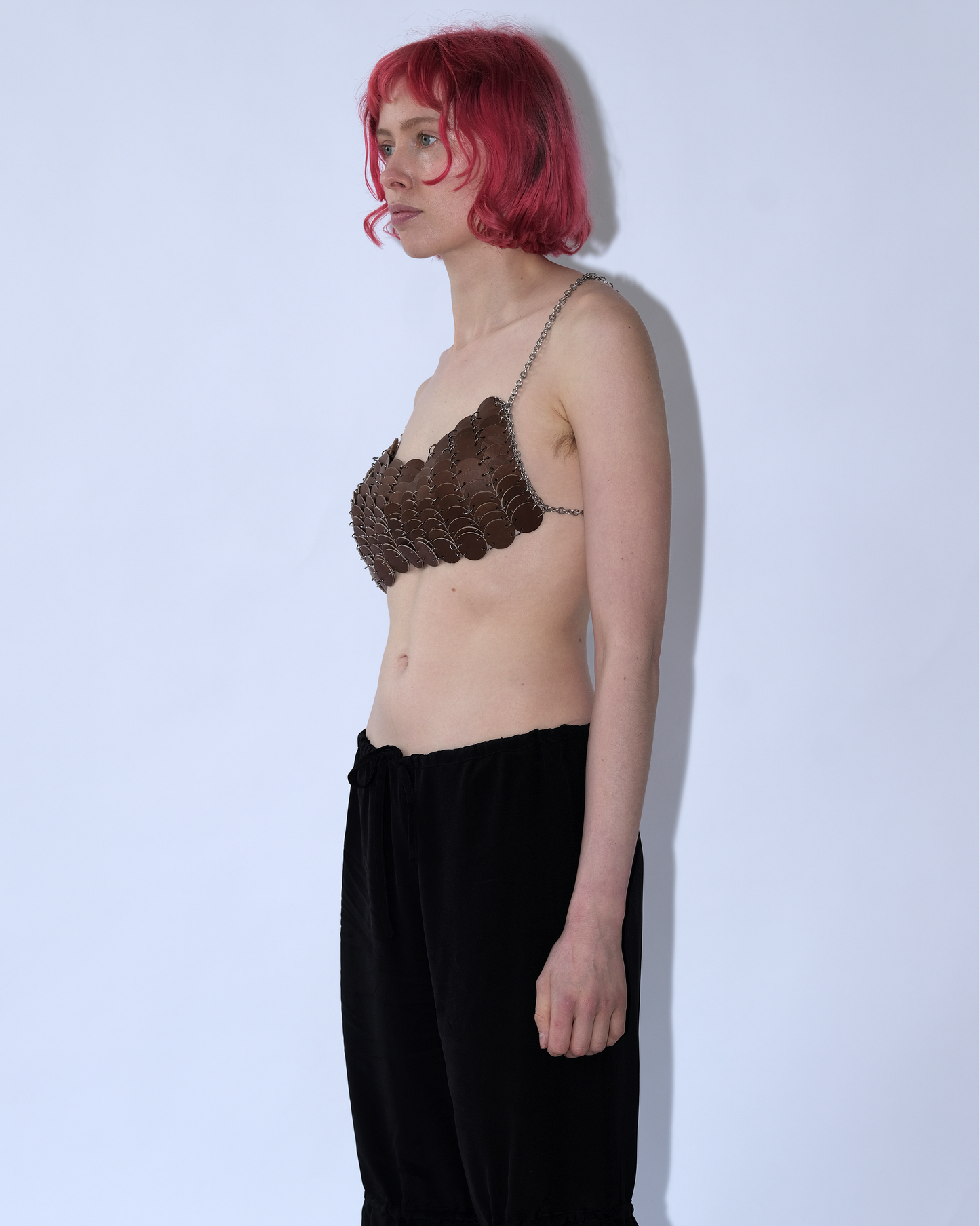 The Leather Chainmill bustier