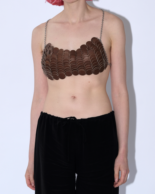 The Leather Chainmill bustier