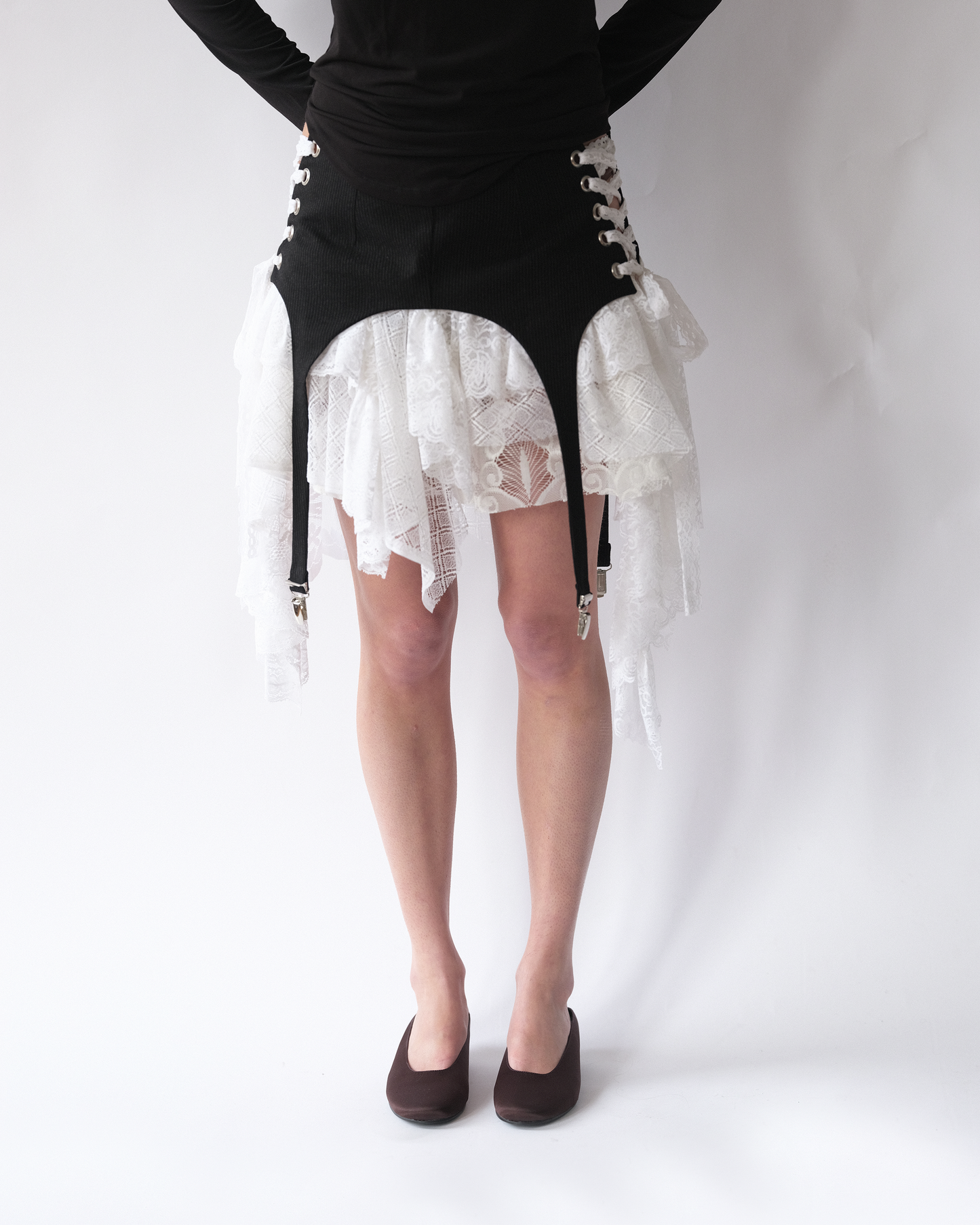 Black Garter Belt Skirt