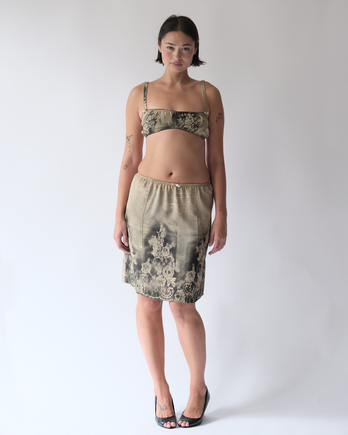 Neglige Skirt Dark Green