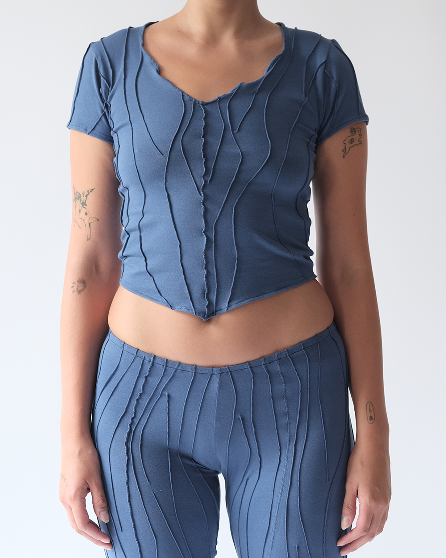 V-neck Tee Blue