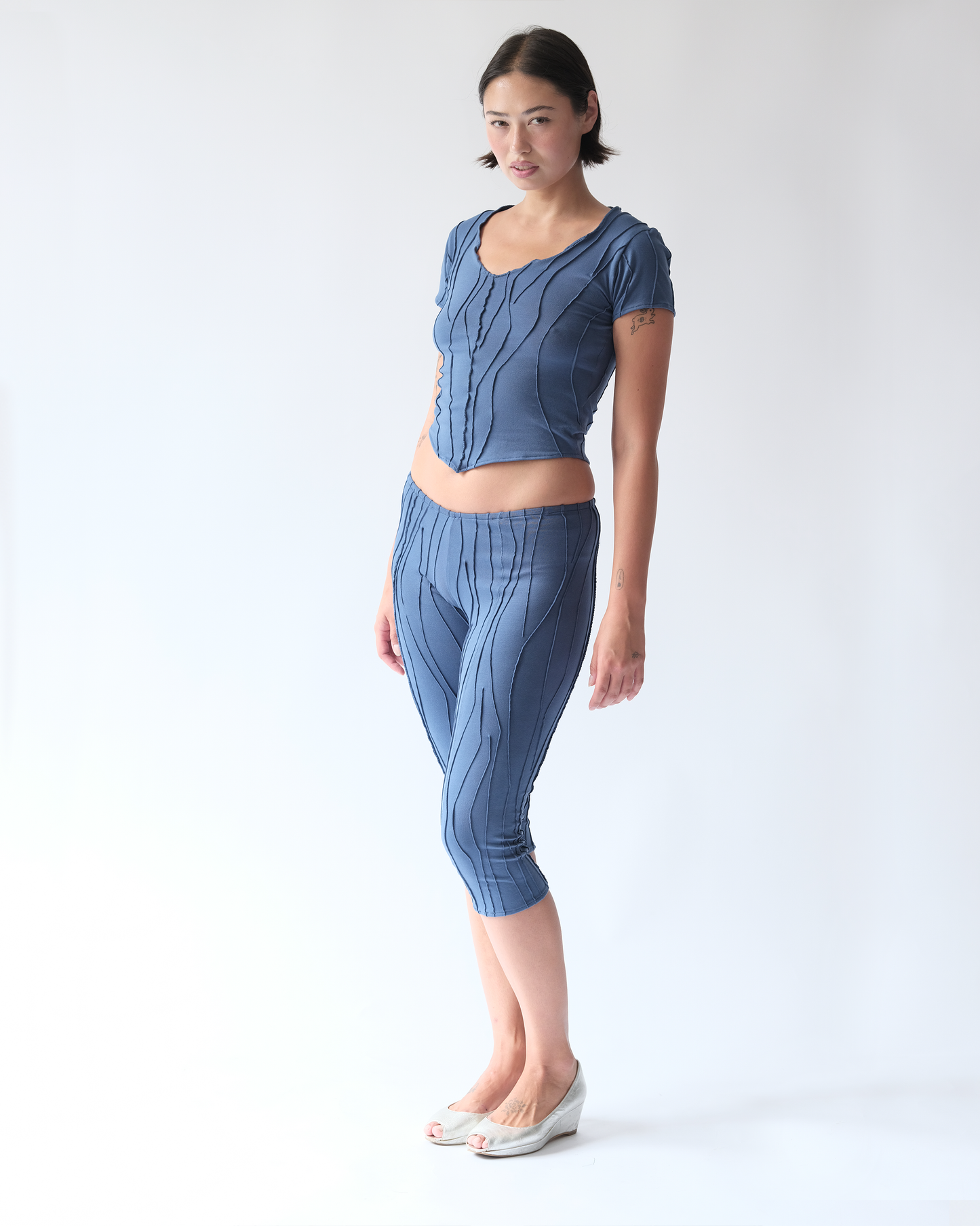 V-neck Tee Blue
